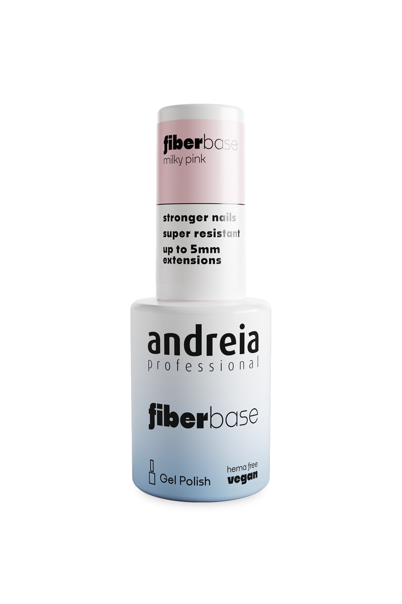 Andreia Gel Polish Base de Esmalte en Gel Fiber Base 04. Milky Pink