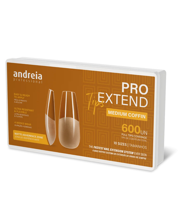 Andreia Pro Extend Tip Extensión de Uñas 04. Medium Coffin
