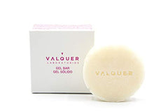 Valquer Laboratorios Gel Corporal Sólido, con Aceite de Rosa Mosqueta. Pieles Sensibles. Repara e Hidrata la Piel, Vegano, Sin Jabón, Sin Plástico, Sin Sulfatos, Ecológico - 50 G