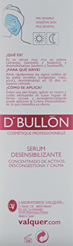 D´Bullon Serum Facial Desensibilizante, Concentrado de Activos para Pieles Sensibles que Descongestiona y Calma la piel. Vegano. Combate rojeces y picores - 30 ml
