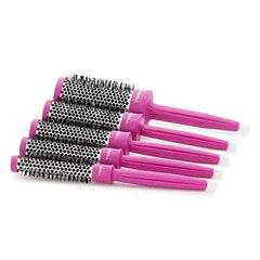 Termix Pack Brushing en 3 Pasos. Incluye 5 Cepillos De Pelo Termix, Sérum Para Las Puntas Abiertas, Cepillo de Pelo Paddle para Desenredar y 2 Pinzas De Pelo. Color Rosa Flúor.