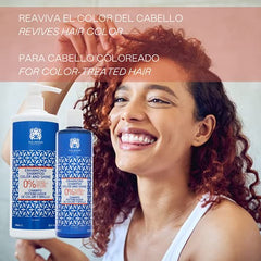 Válquer Profesional Champú Potenciador Color y Brillo, Formulación Zero % Sin Sal, Sin Sulfatos, Sin Parabenos y Sin Siliconas, Cabellos Teñidos, Vegano, Único, 1000 Mililitros