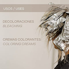 Valquer Profesional Oxigenada Estabilizada en Crema, 30 Volumenes (9%). Coloración capilar permanente. Uso profesional peluquería. Formulación vegana, 500 Ml