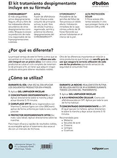 D'Bullón, Kit despigmentante día y noche, resultados visibles a partir de 30 días. Blanqueador. Reducir manchas piel. Tratamiento facial antimanchas