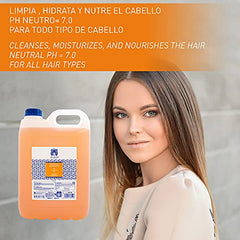 Valquer Profesional Champu Ph Neutro. Revitalizante con brillo y pro-vitamina B5. Champú garrafa para peluquería - 5000 ml