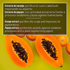 Valquer Laboratorios Champú Sólido Exótico Sunrise (Extracto de y Papaya), Antioxidante, Hidratante y Purificante, Sin Jabón Sin Plásticos, Champú Órganico y Natural, Naranja, 50 Gramos