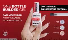 Andreia esmaltes one bottle builder gel de construcción 3 en 1 14ml. Clear