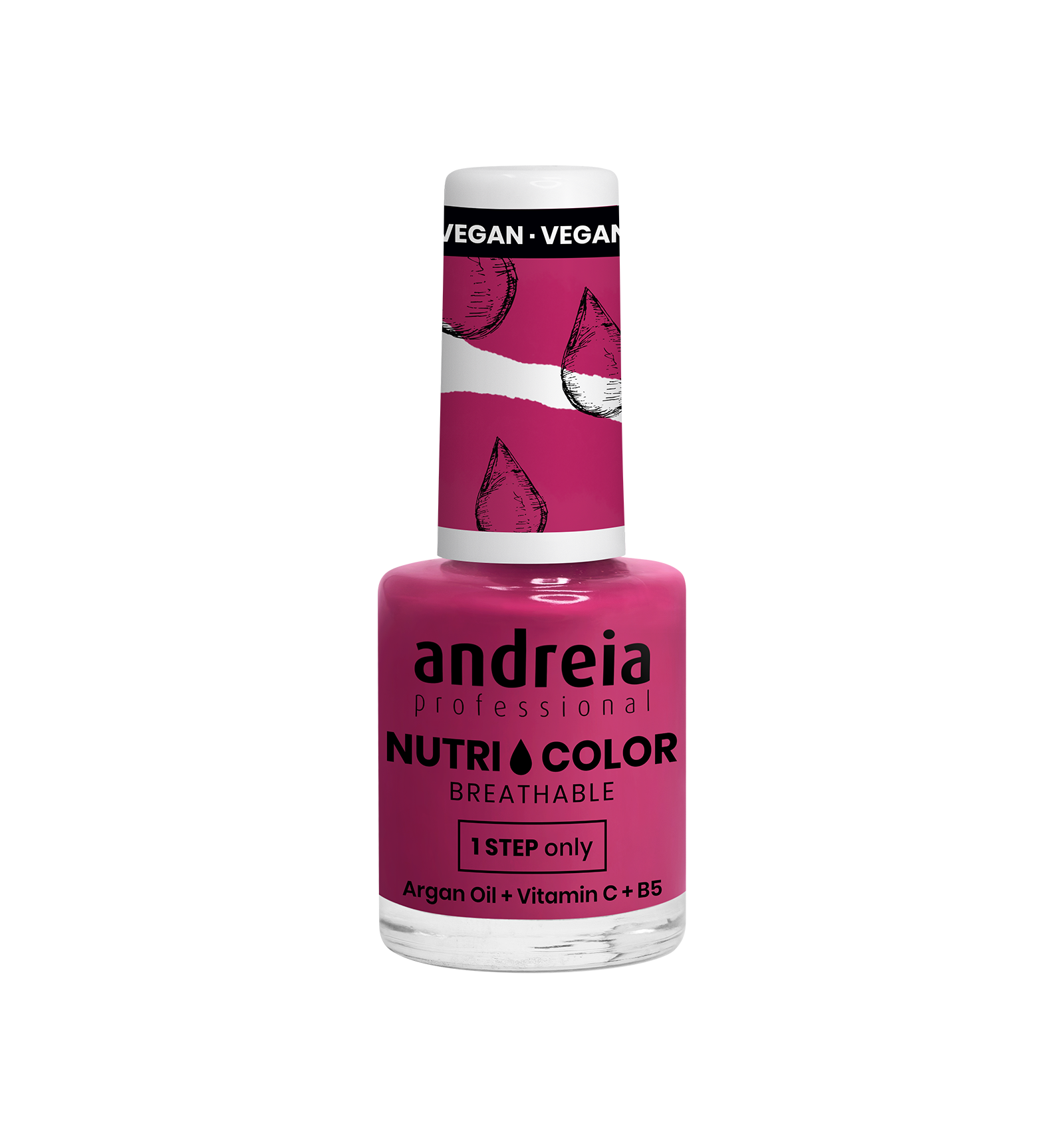 Andreia esmaltes, Nutricolor esmalte permeable fortalecedor y nutritivo, sin lámpara, 10,5 ml , Color NC36