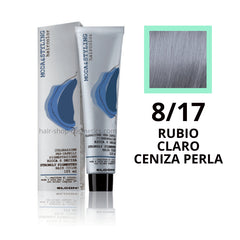 Tinte elgon profesional moda styling,  8/17 RUBIO CLARO CENIZA PERLA 125 ml